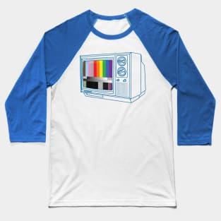 Queer vintage TV test pattern Baseball T-Shirt